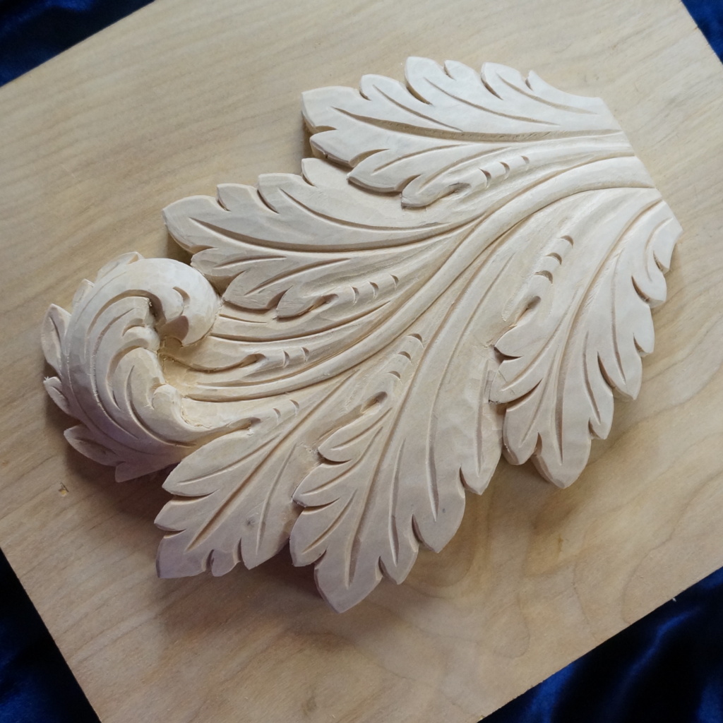 Carving an Acanthus Leaf with a Twist