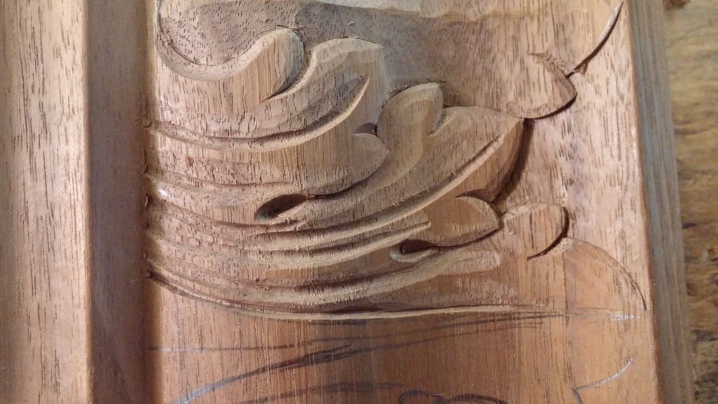 Carving an Acanthus Leaf on a Moulding